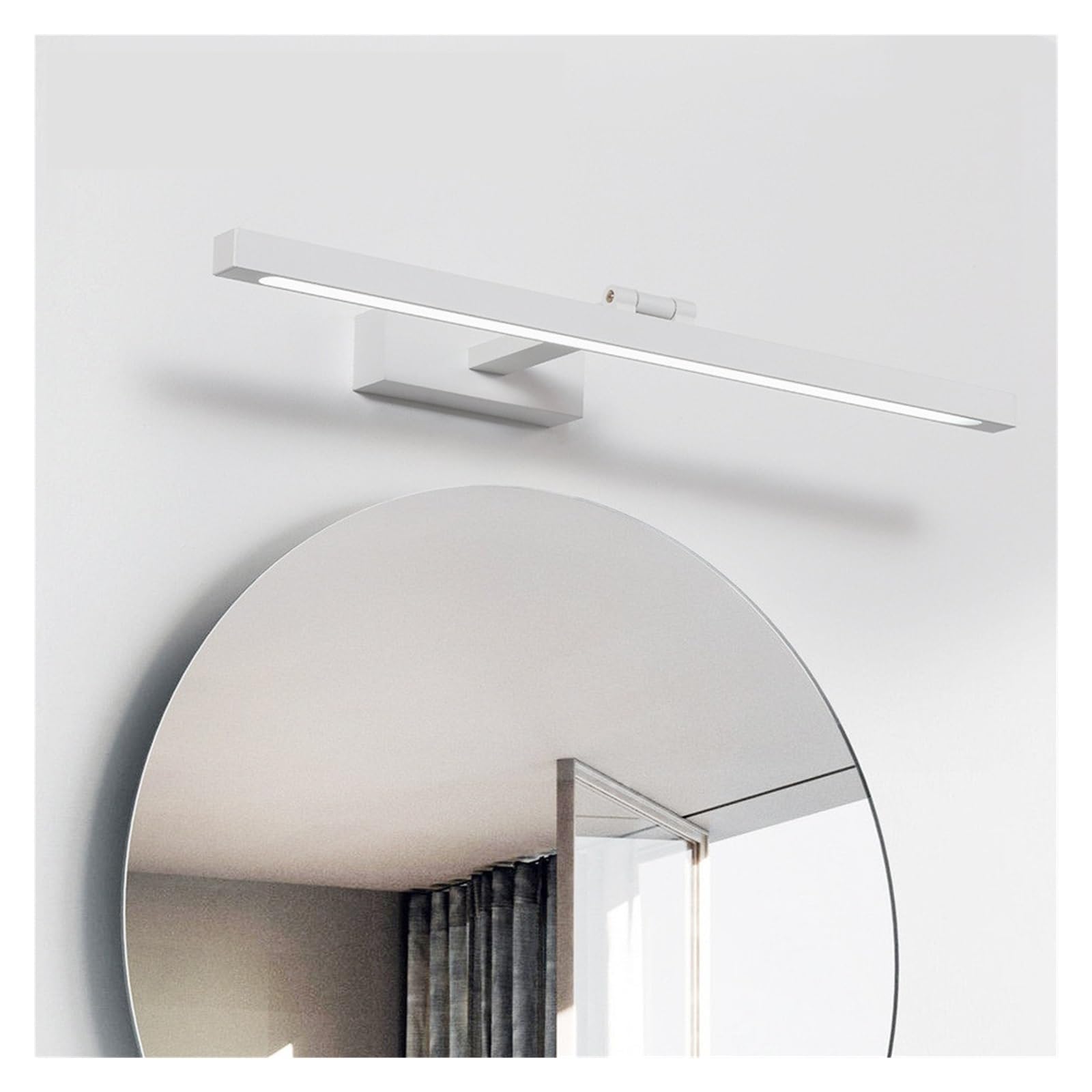 Bild Füllbeleuchtung LED Toilette Badezimmer Spiegel Lampen, Wand Lampe for Make-Up Schlafzimmer Wohnzimmer Garderobe Leuchte LED Vanity Lichter Vollständige Abdeckung(Warm 3000K,White 60CM)