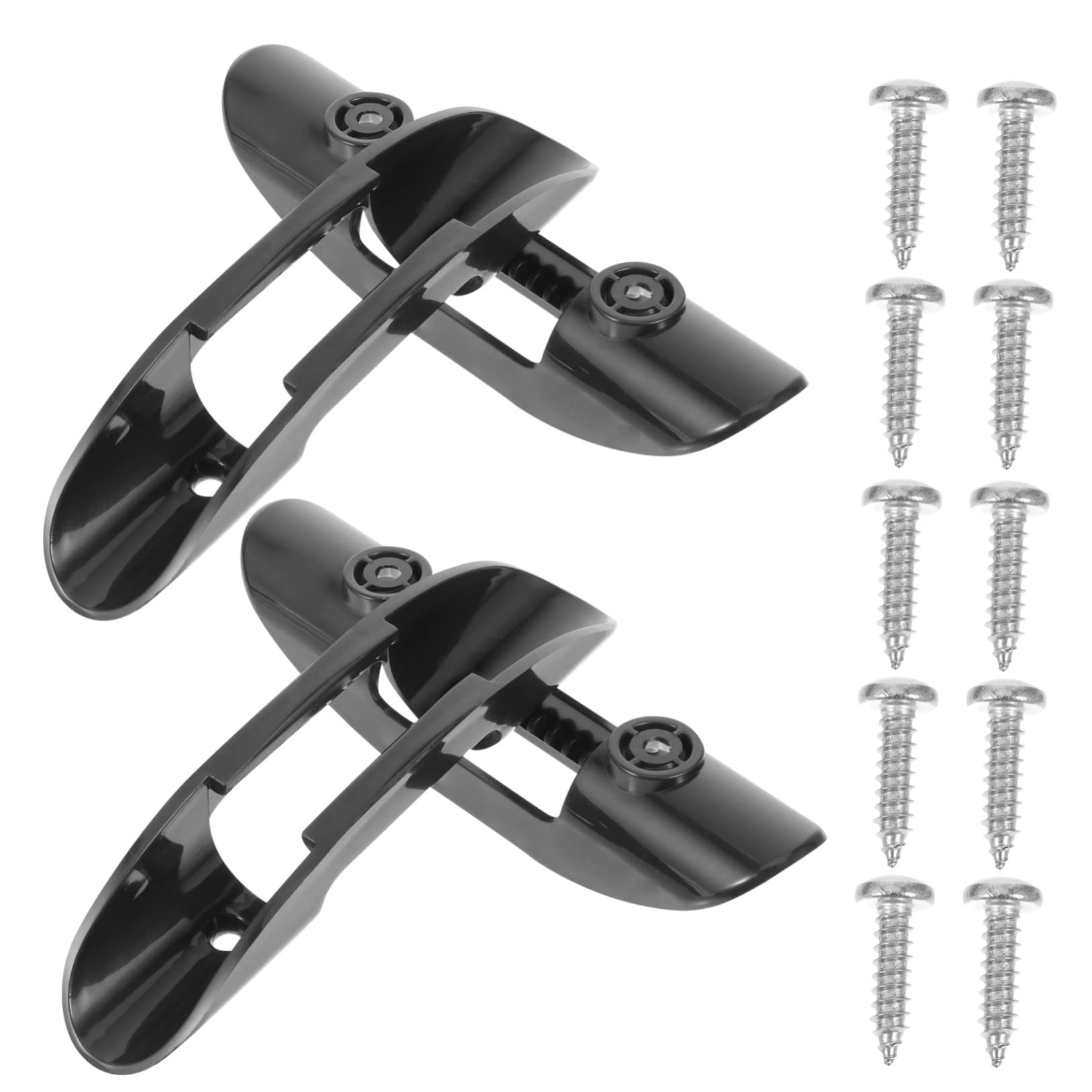 Happyyami Paddelschnalle Kajak Stecker Stange Kajak Paddelhalter Clip Bausatz handhaben Haken Kanu Paddelhalter Paddelklemme Fester Paddelhalter Stabiler Paddelclip Plastik Black