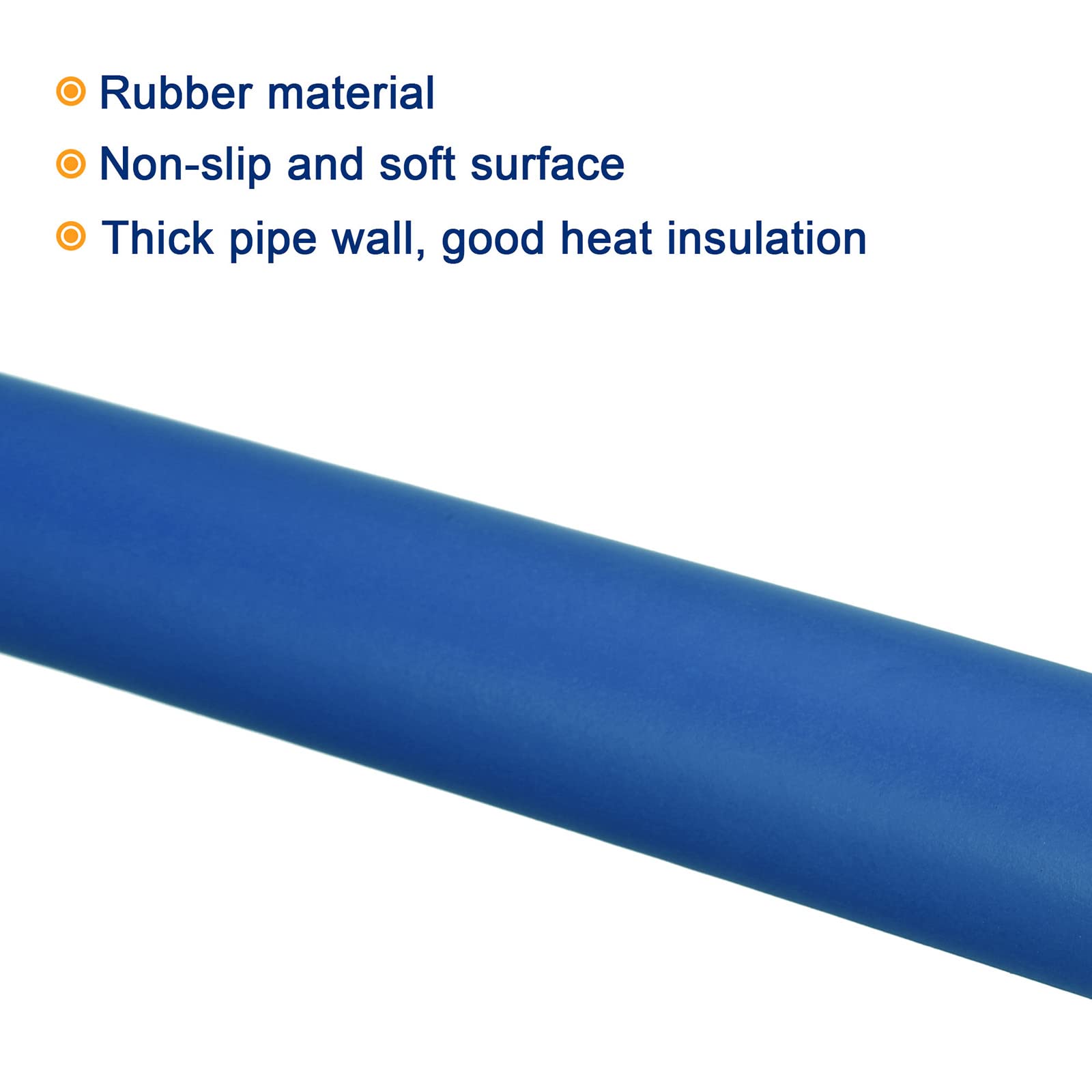 MECCANIXITY Foam Grip Tubing - 1 3/16" ID, 3/16" Wall, 20" Length, Black Non-Slip Sleeve
