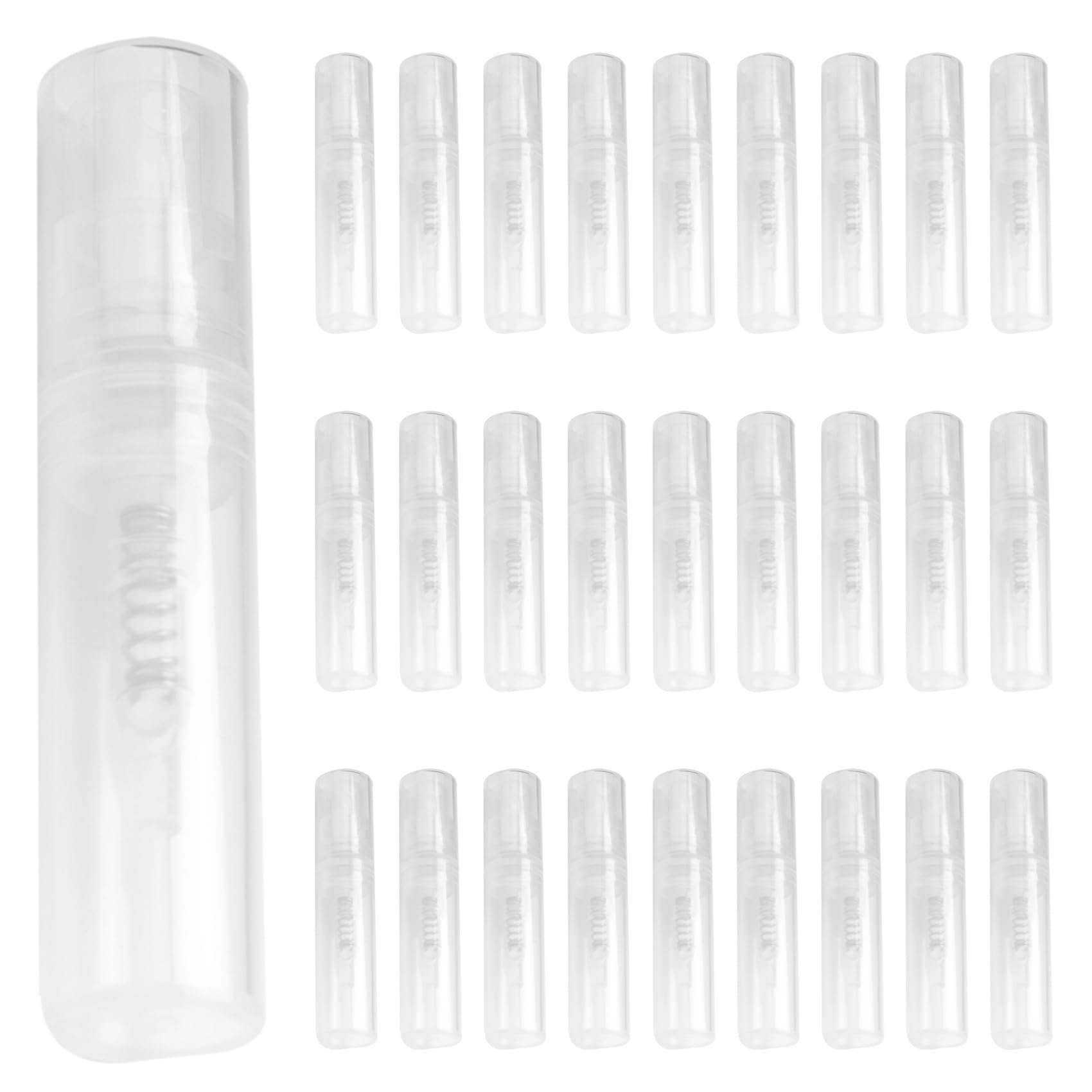 Jnchdghwa 400 X 2ml Plastic Travel Bottle Empty Transparent Perfume Atomizer New