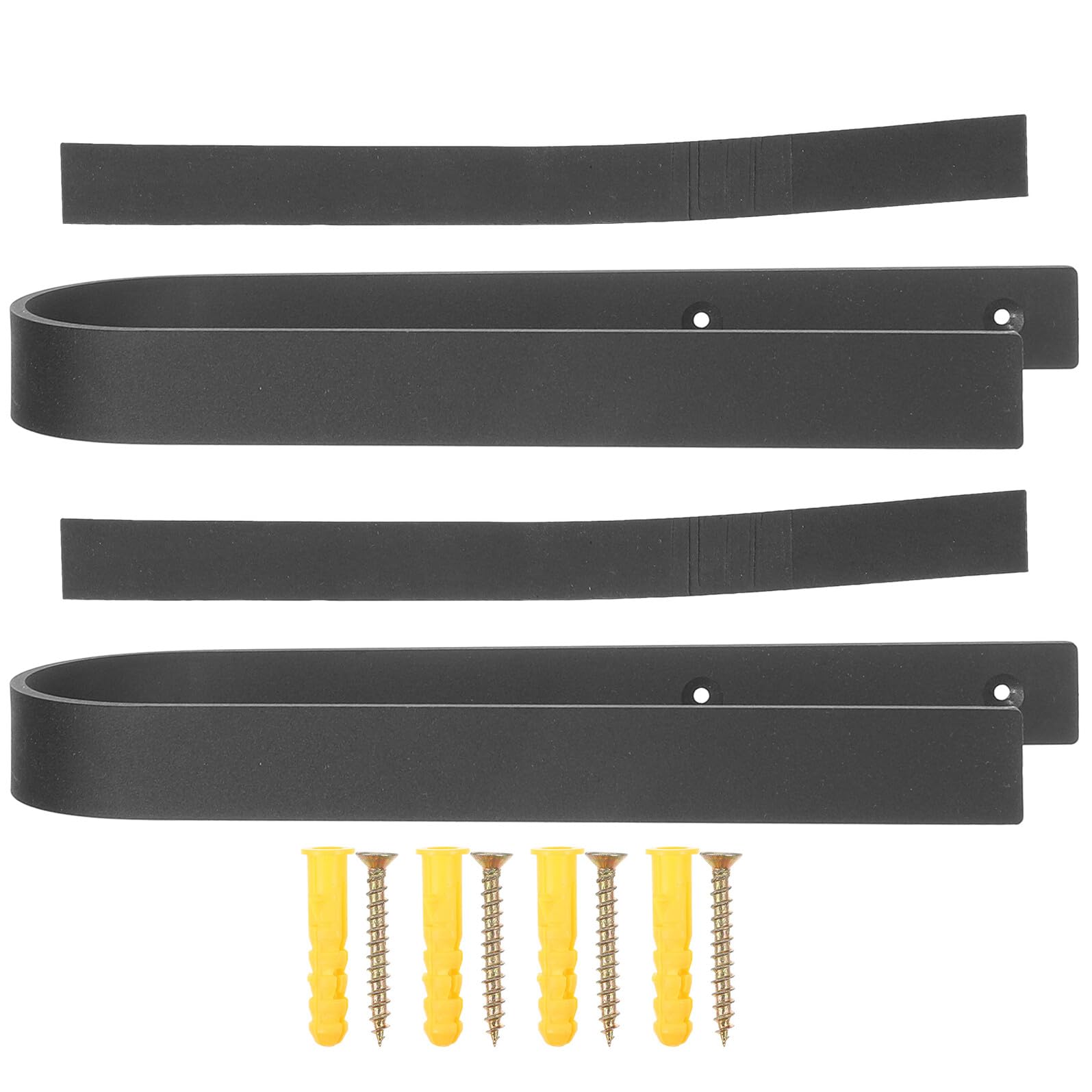 Healvian Supports Muraux pour Skis et Snowboards Étagère de Rangement pour Planches de Skate et Surf Crochets Métal Robuste et Stable