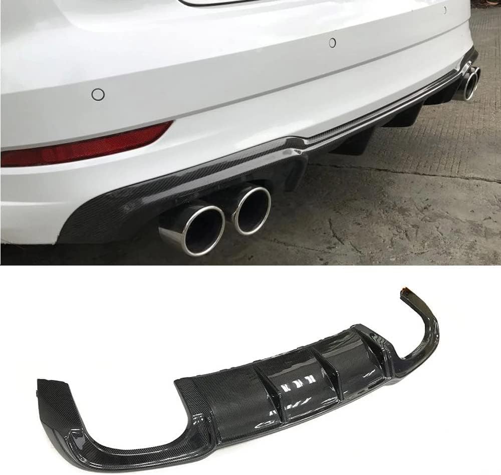 WANGJF Rear Bumper Diffuser Spoiler Cover Kit for Audi A3 S3 Sline 2017 2018 2019, Spoilers Diffuser Spoiler Car Rear Bumper.