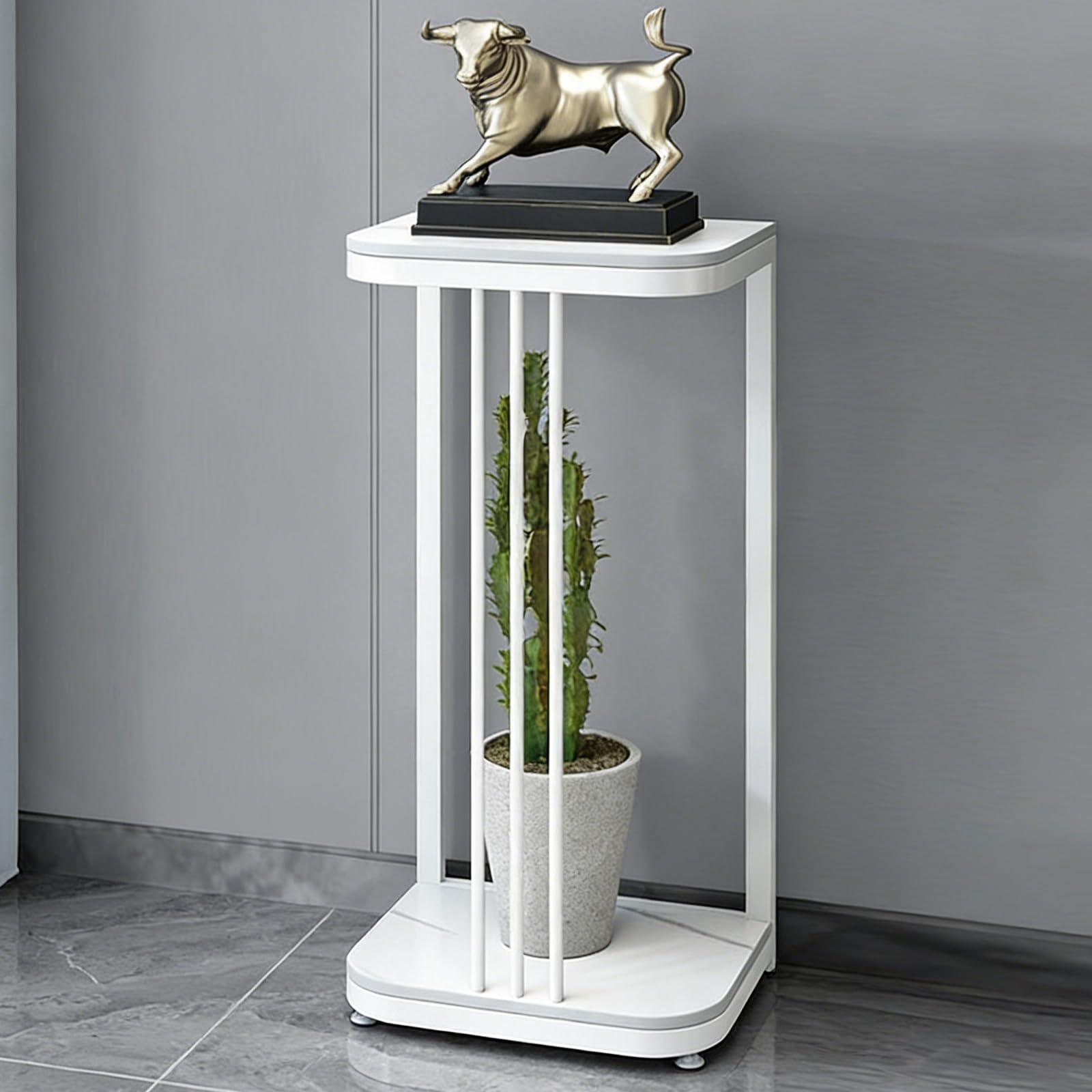 Stoliki do Przedpokoju, Wąskie i Długie Stoliki do Sofy, Wielofunkcyjny, z Schowkiem, Idealny Przedpokoju, Korytarza i Biura, Małych Pomieszczeń(White,55x35x30cm/21x13x11in)