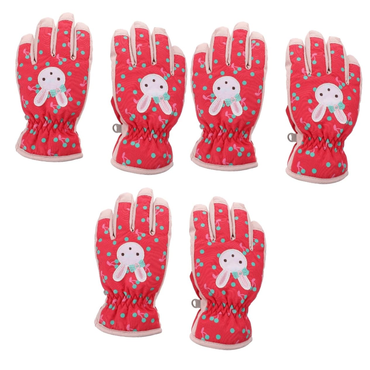 Sosoport 3 Pares De Guantes De Esquí Guantes De Invierno para Niños 6-8 De Sin Dedos De Nieve Manoplas Impermeables Manoplas De Nieve De