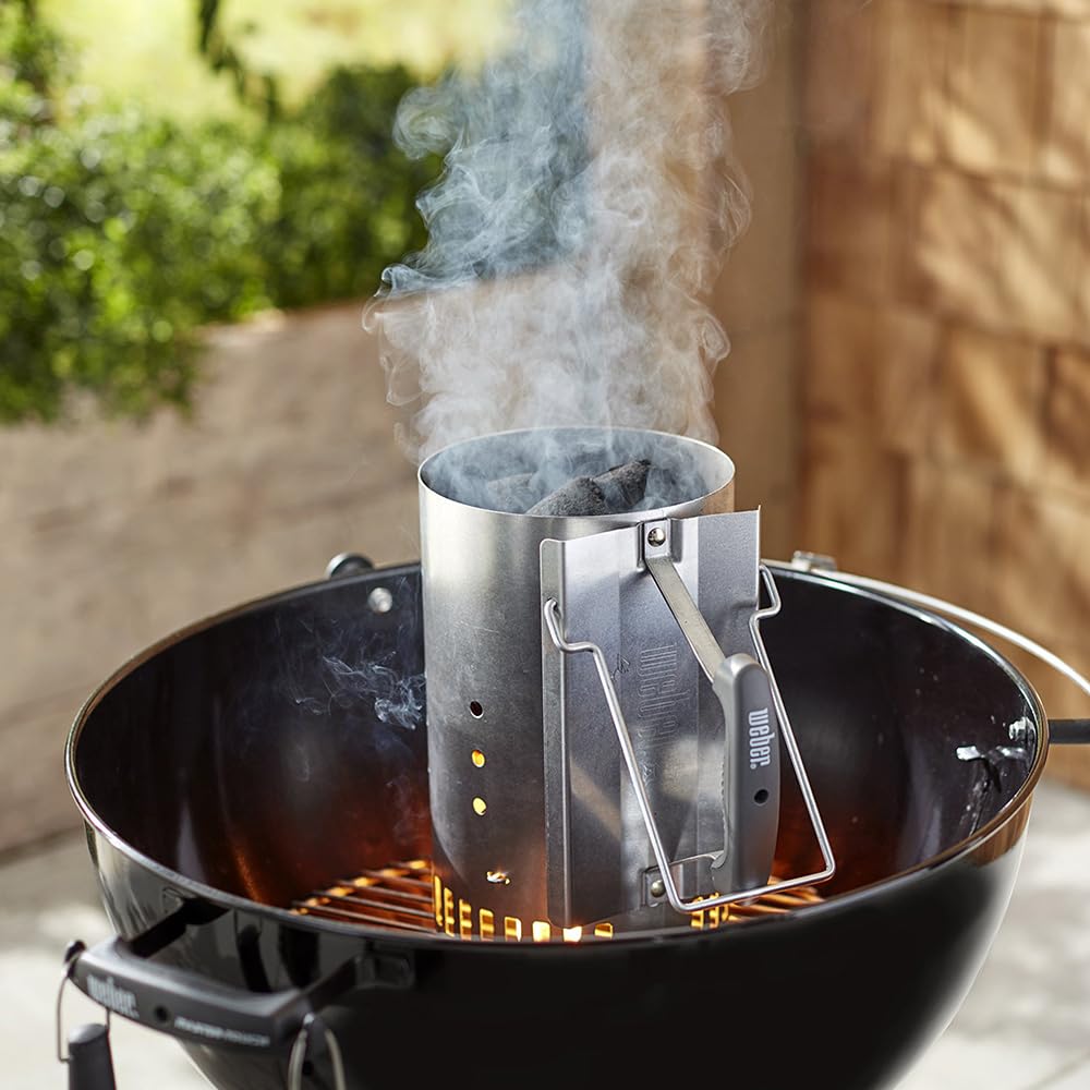 WEBER Kit cheminee dallumage Rapidfire et 2kgs de Briquettes