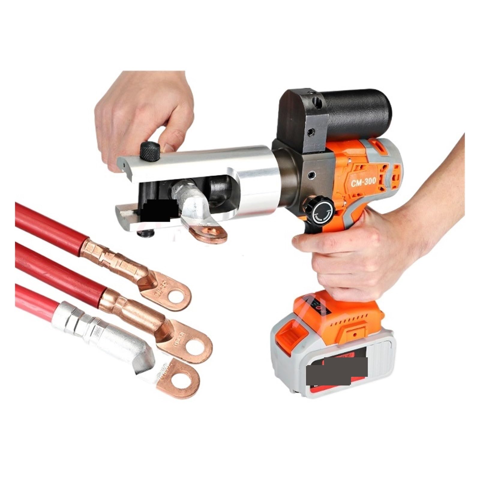 Elektryczne hydrauliczne szczypce do zaciskania Akumulatorowe szczypce hydrauliczne Narzędzie do zaciskania Szczypce do zaciskania z dwiema bateriami