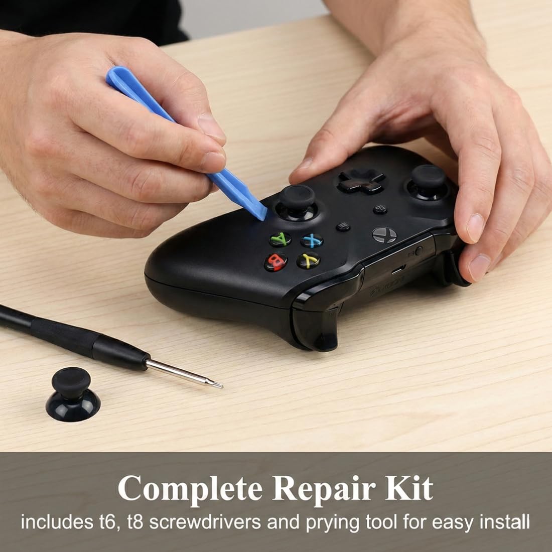 BCHMN Thumbsticks Ersatz und Reparatur Werkzeuge Kit Analog Stick Joystick für Xbox Series X/S, Xbox One, Xbox One X/S/Elite Controller Zubehör - 4