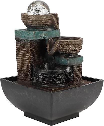 Fydun Innovadora fuente LED de mesa interior decoración para decoración tipo 9111 enchufe americano 110V para hombres y mujeres (modelo 9116 enchufe