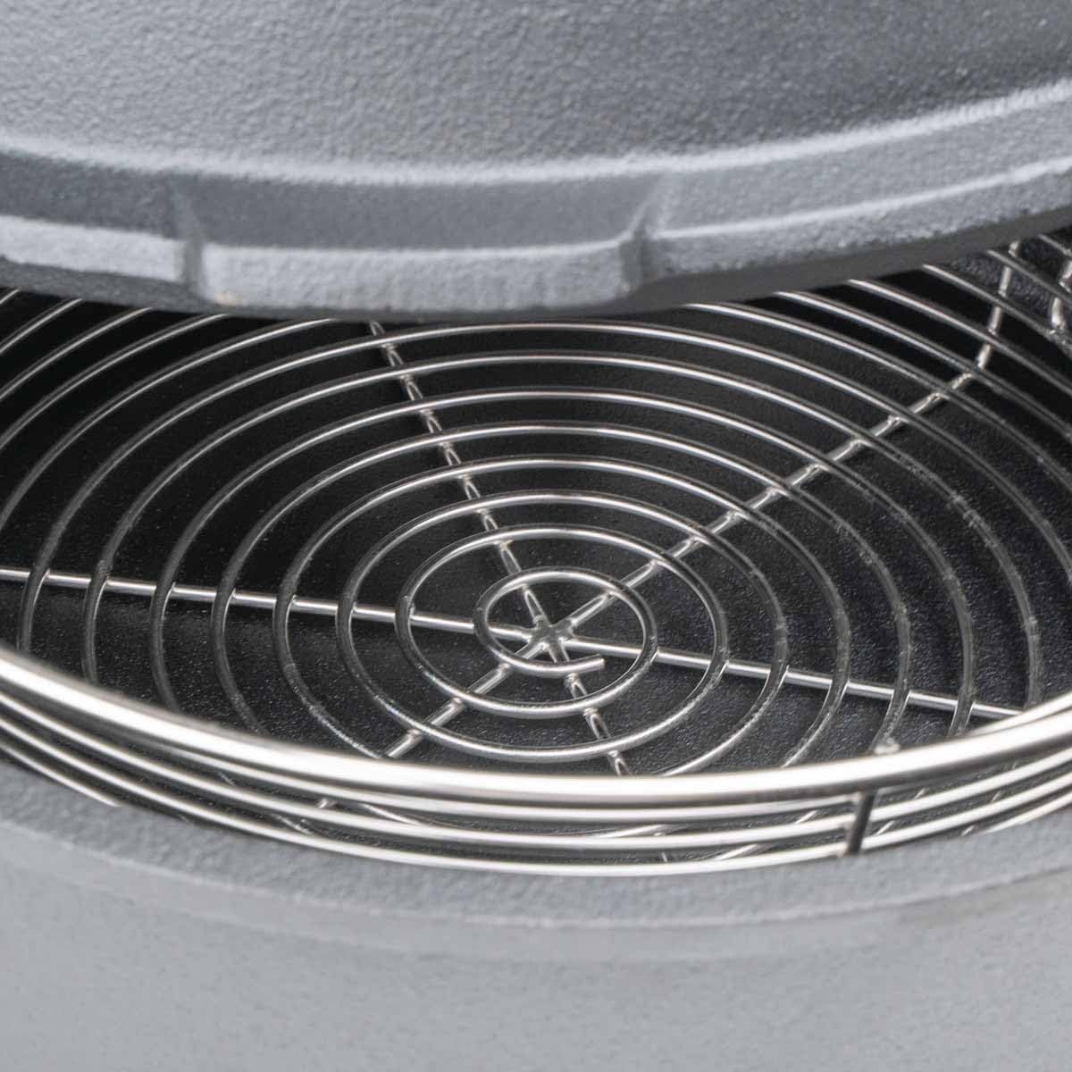 SANTOS Dutch Oven mit Deckel - inkl. Frittierkorb Ø 27,5 x9,5cm - 8,5 L/9 Qt Feuertopf - Gusseisen - ideal für Lagerfeuer, Feuerstelle, Kohle- oder Gas-Grill