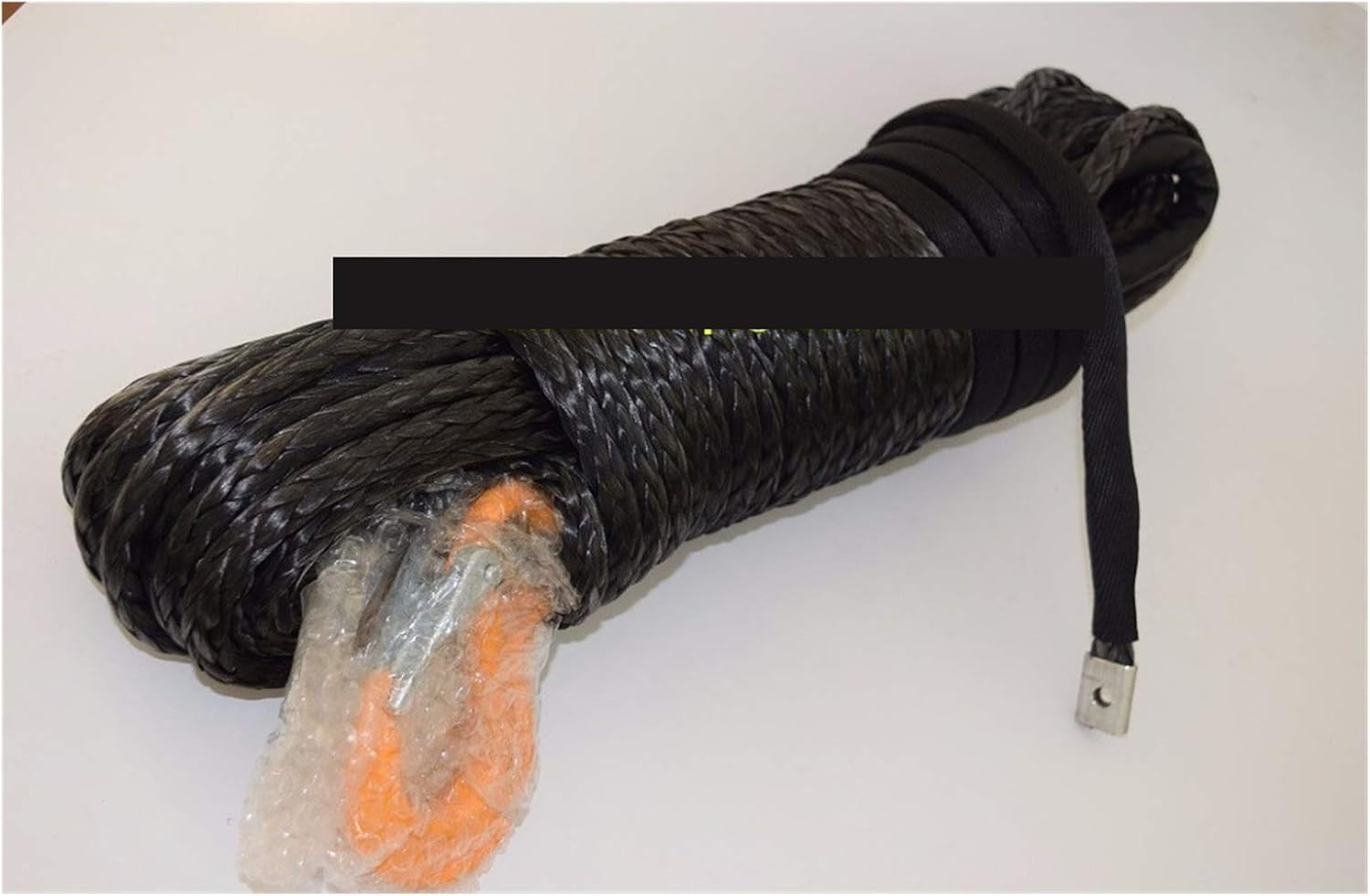 Winch Rope Black 10mm30m Synthetic Winch Rope Spectra Winch Cable 3/8" Off Road Rope Uhmwpe Rope Plasma Winch Cable