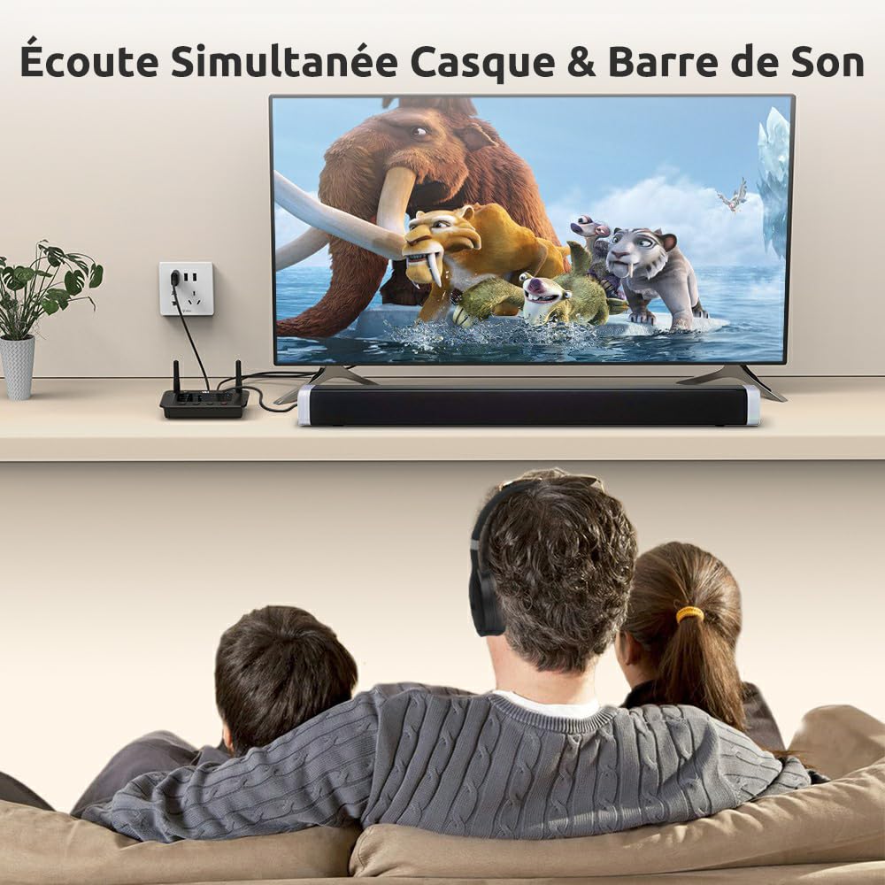 1Mii B03 Émetteur Récepteur Bluetooth 5.3, Transmetteur Recepteur Bluetooth