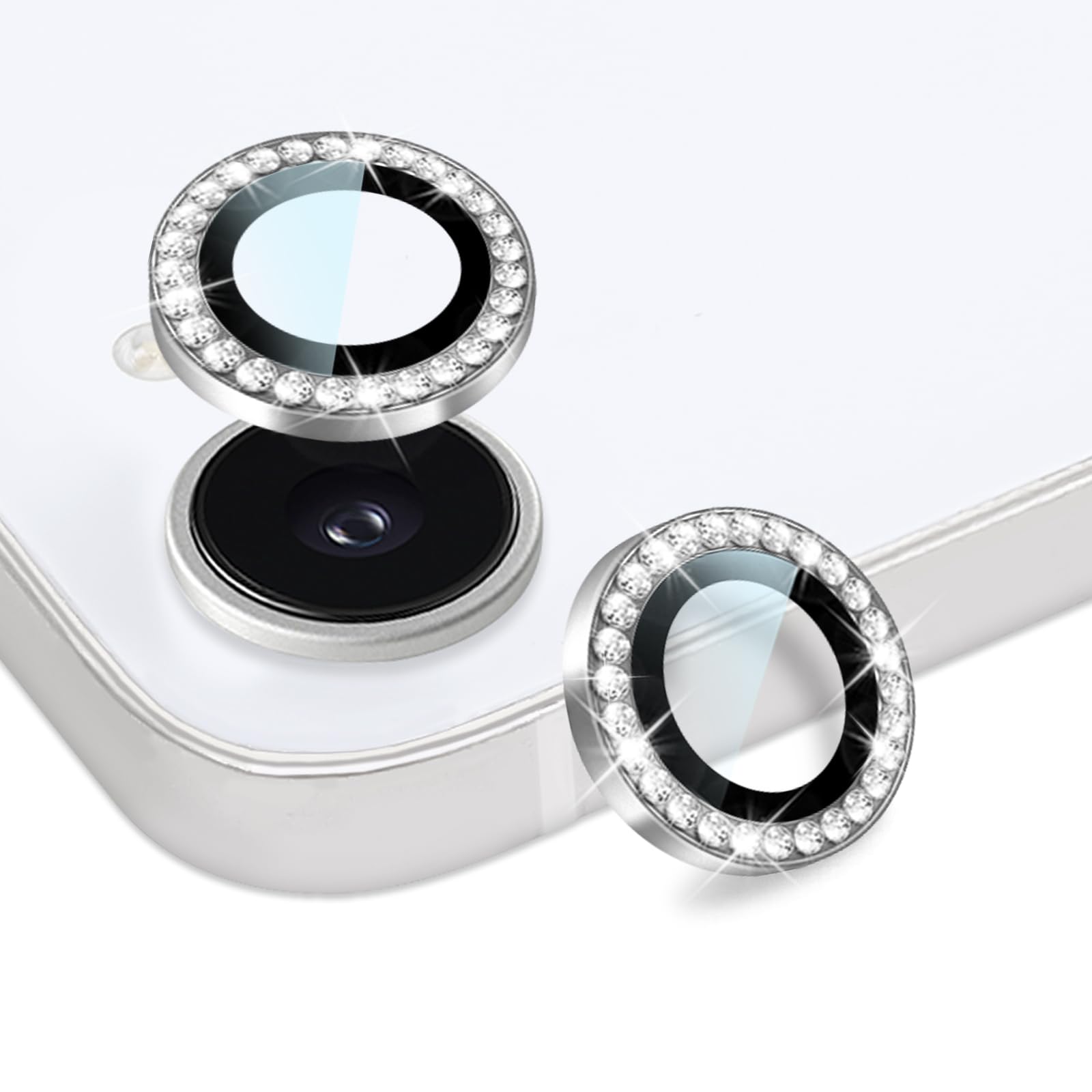 Photo 1 of EasEasy iPhone 17e/16e Camera Lens Protector - 2 Pack Silver
