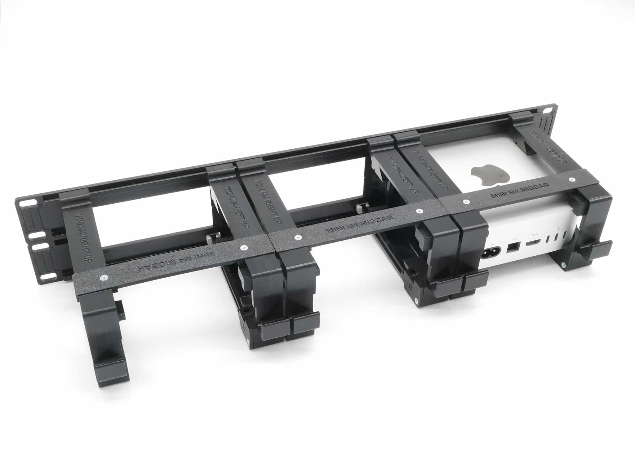 Rack Mount for 3 pcs Mac mini M4 with Remote on/Off Button 19inch 2U