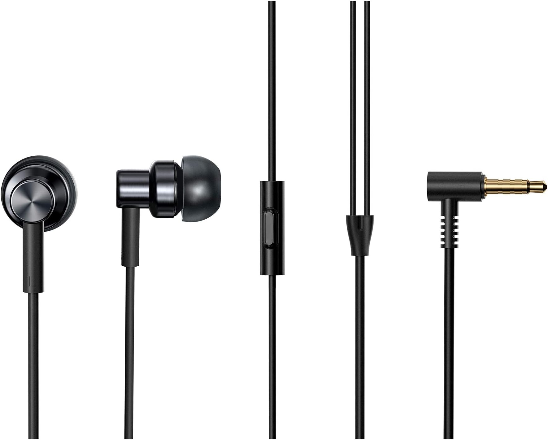 REDMI Wired High Definition in-Ear Earphones with in-Built HD Mic, Hi-Res Audio Certified, 10 mm Driver, Metal Sound Chamber for Dynamic Bass (Black)