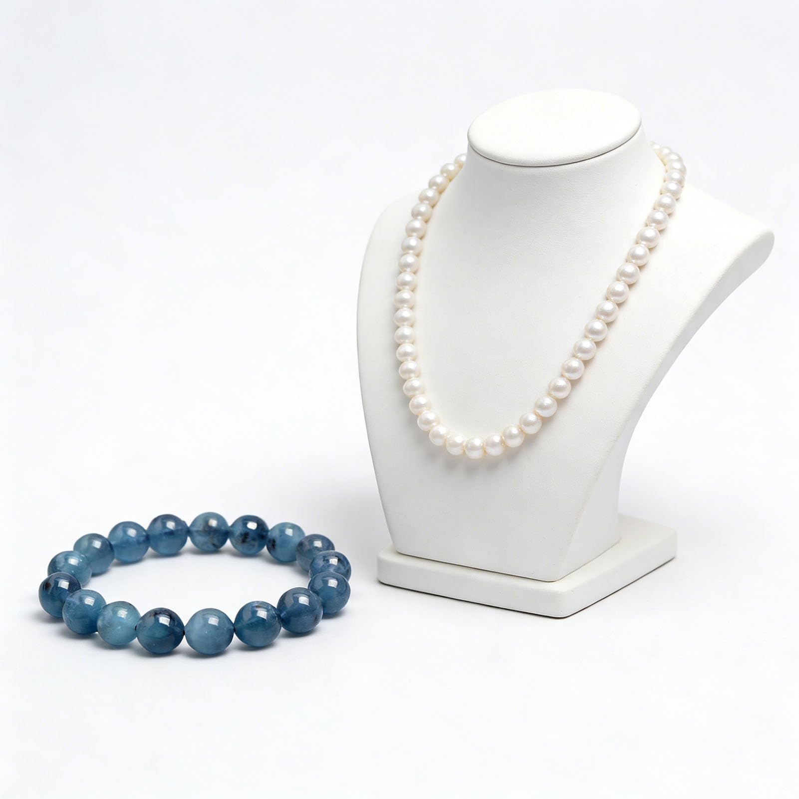 Verstellbare Perlen, handgefertigte Edelsteine, natürliche Edelsteine, Kristalle, Armbänder, Heilkristall-Armband, natürliches Aquamarinblau, echtes Edelstein-Stretch-Armband,3a,7.5MM