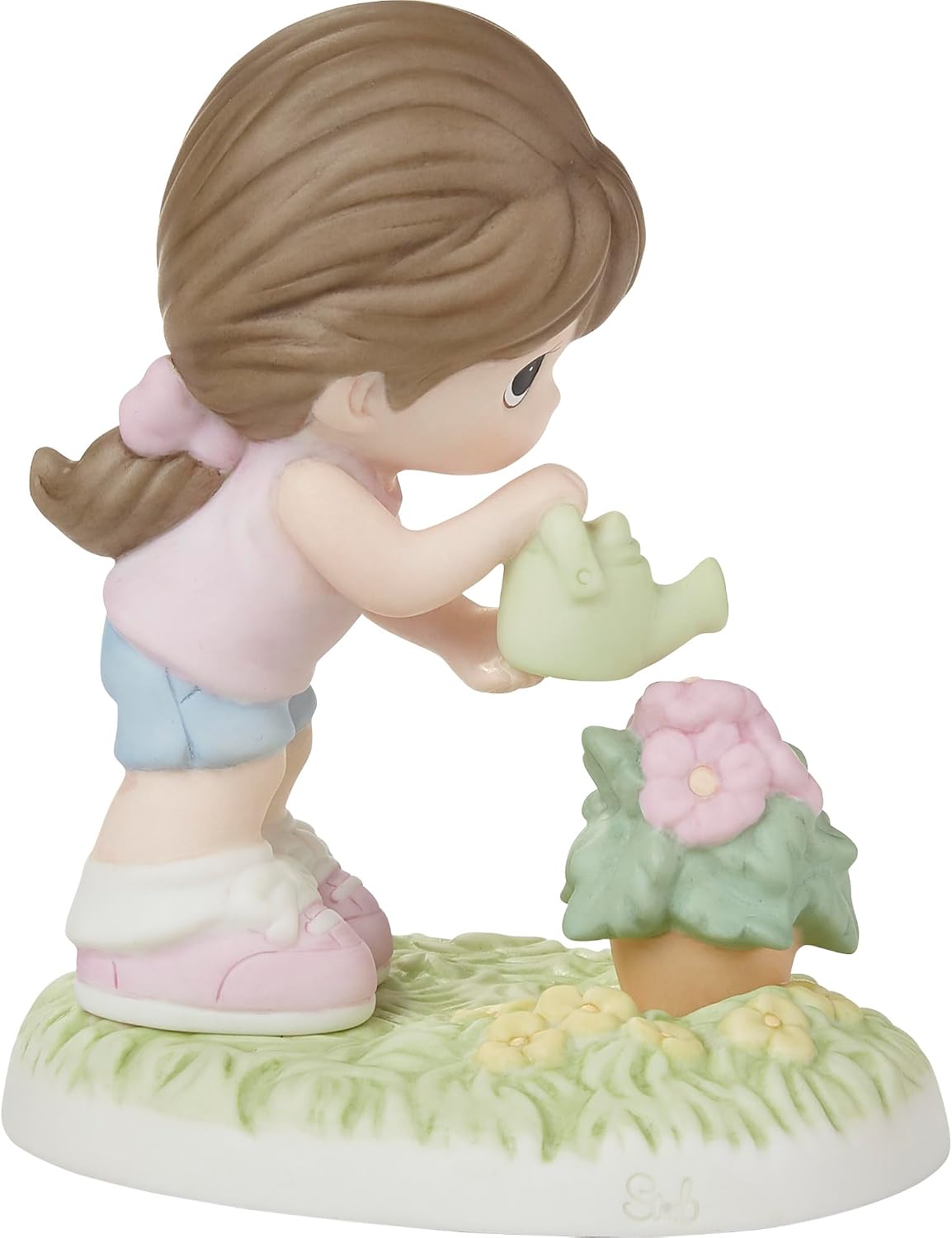 Precious Moment 222014 All Things Grow with Love Brunette Porcelain Figurine