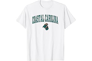 Coastal Carolina Chanticleers Arch Over White T-Shirt