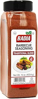 Badia Barbecue Seasoning Traditional Blend, 16 oz – Perfect for Ribs, Chicken, Steaks, Burgers, and Marinades – Bold Flavor for Backyard BBQ