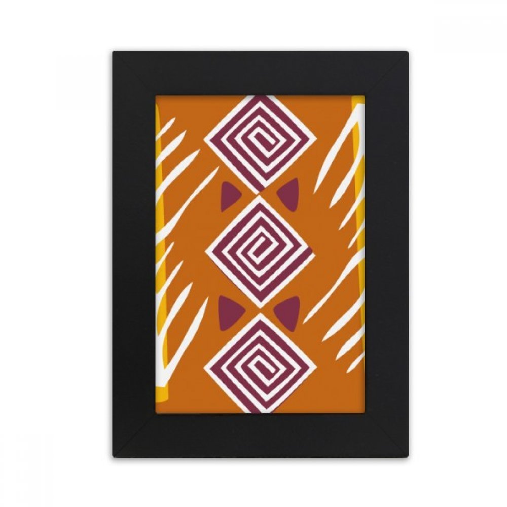 Cadre photo Mexique totem marron 5x7 pouces pour un cadeau d'anniversaire original