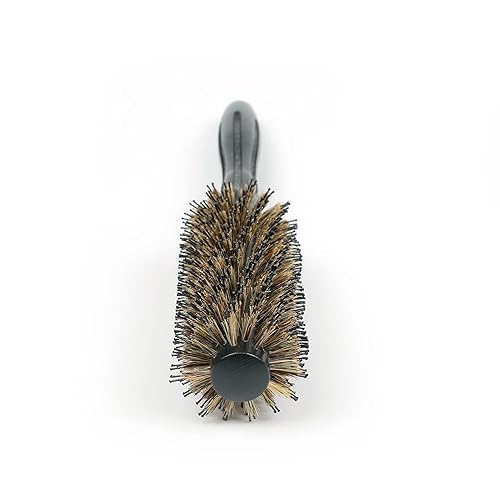 Miniatura 10 de Cepillo de pelo redondo con cerdas naturales de jabalí y nailon, cepillo de pelo voluminizador pequeño, barril de 1.65 pulgadas de diámetro (12