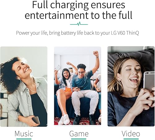 Miniatura 7 de Para LG V60 ThinQ Batería (actualizada) 5700mAh Reemplazo de batería de alta capacidad para LG V60 ThinQ 5G BL-T46 LM-V600TM T-MobileSprintU.S.