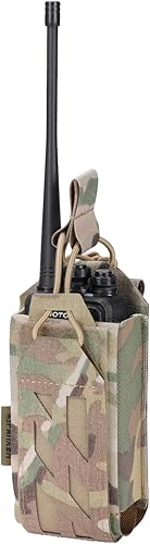 Miniatura 1 de EXCELLENT ELITE SPANKER Funda de radio universal táctica Molle Bolsa de radio ajustable para cinturón de servicio, chaleco para Walkie Talkie de dos