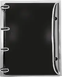 Fichário Universitário Cristal Preto com 192 Folhas – DAC 2394