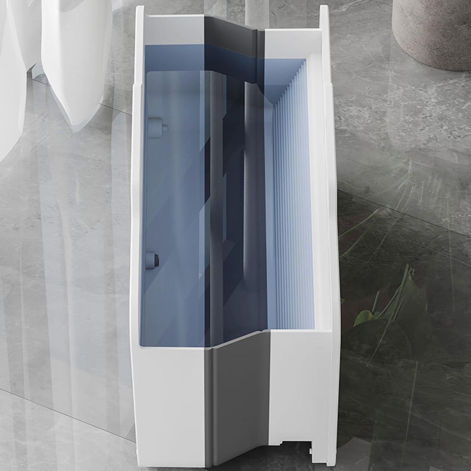 Cubo de fregona con polea, separación de suciedad de fregona multifuncional, agua de limpieza plegable, ahorro de espacio