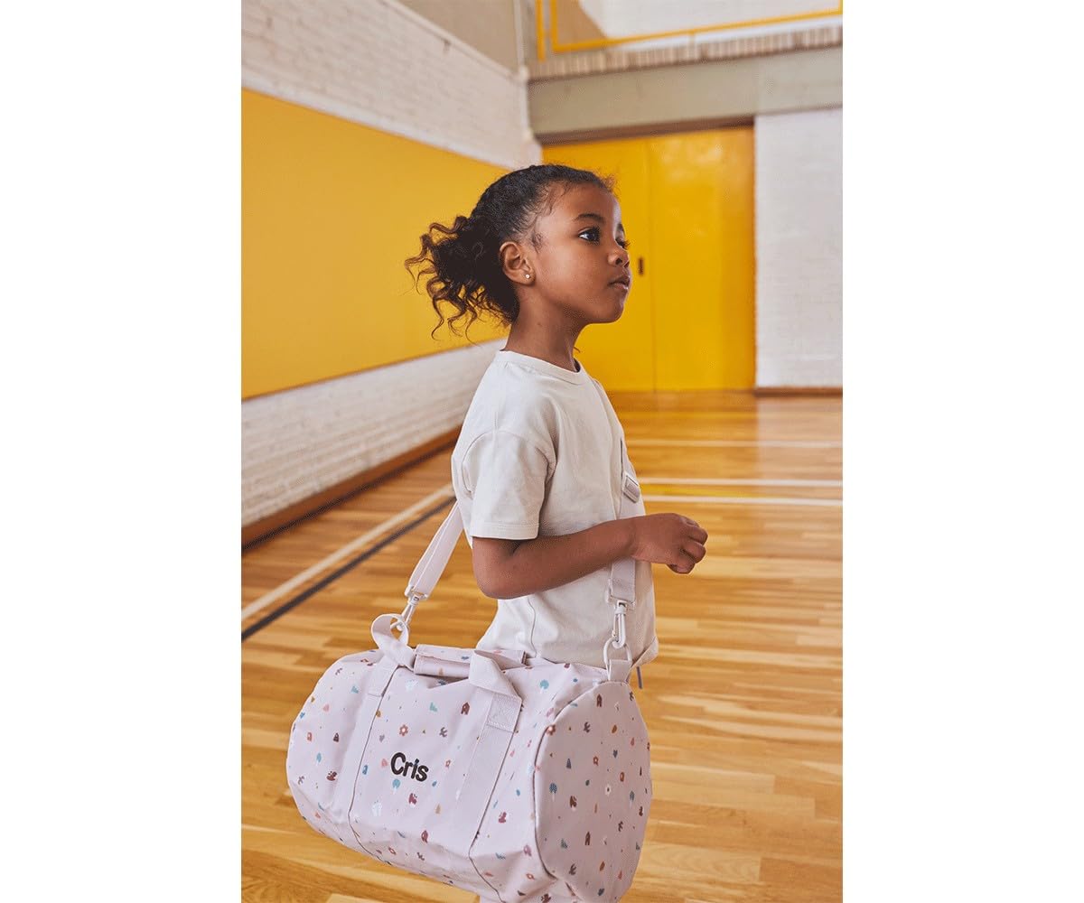 Tutete Borsa Sport Bambini | Borsetta a Tracolla Regolabile con Tasca con Zip | Leggera, Resistente e Lavabile | Ideale Scuola, Attività e Tempo Libero | Geometric Nature
