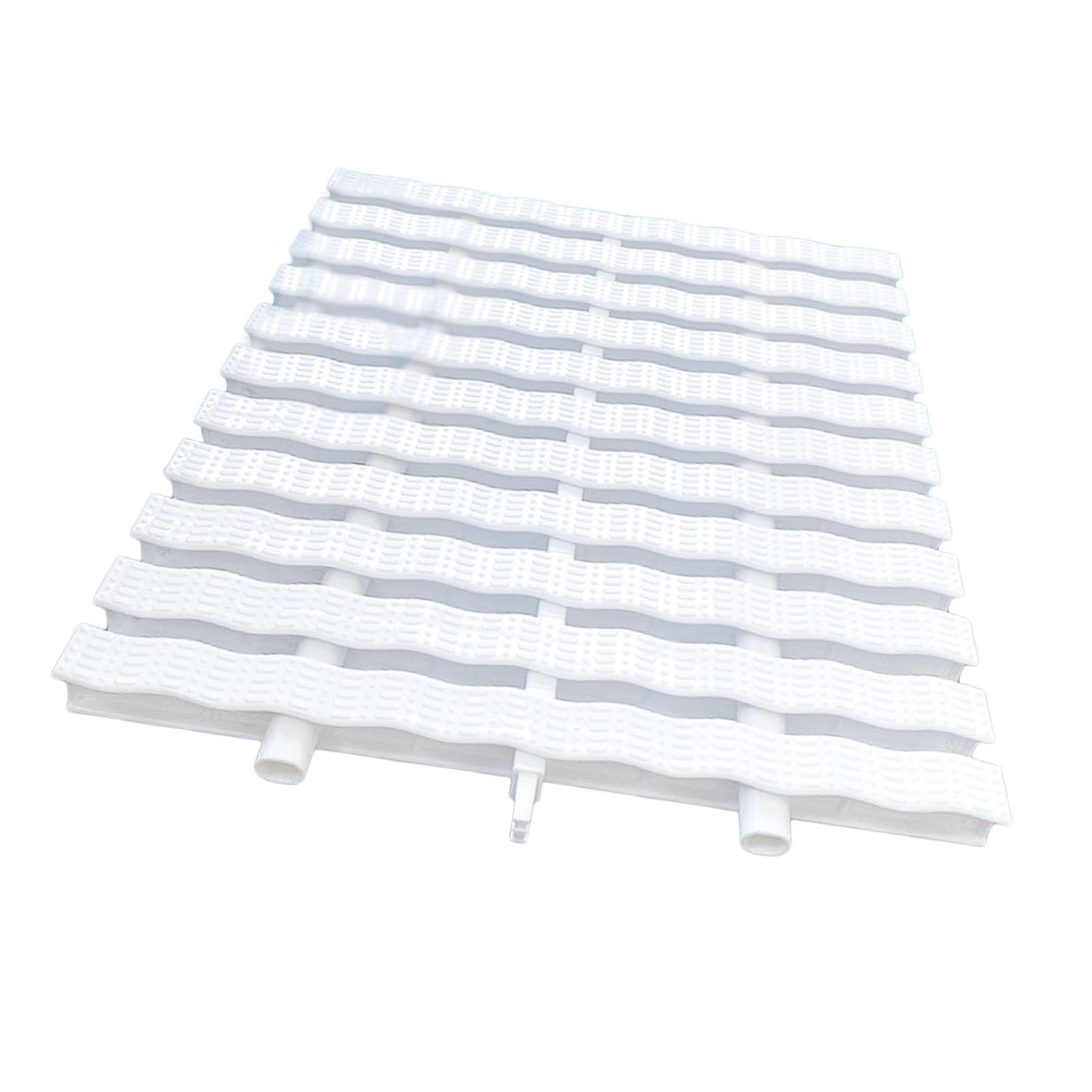 Tira de plástico PPS para tapar desagües de Piscinas - Paquete de 10 Unidades, Rejilla de 18x100 cm para Uso Interior/Exterior, solución anticorrosión contra desbordamientos, Sistema de DREN