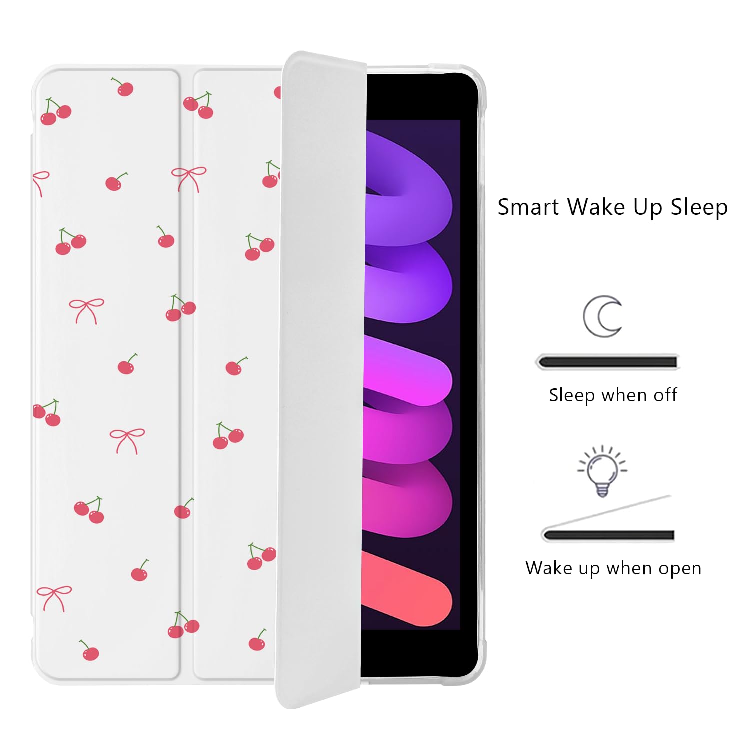 Amazon.com: Cute Kawaii Cherry Bow for iPad Air 13 Inch Case