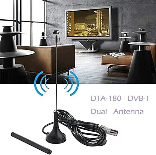 Miniatura 3 de DVB-T Televisión DTA-180 Antena de TV portátil interiorexterior con soporte 1080P para señales VHFUHF