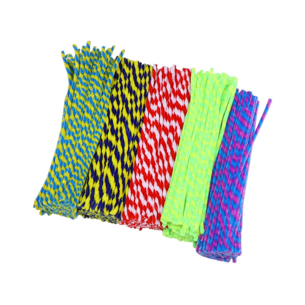 DOITOOL 500pcs Assorted Twisted Chenille Stems Cleaners for DIY Crafts Flexible Craft Supplies for Imagination Development and Classroom Projects Random Color