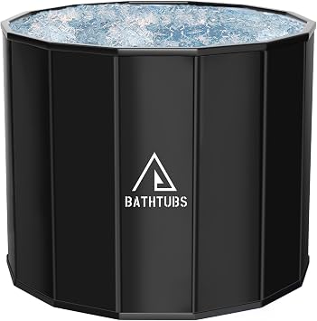 Folding Bathtub, Portable Bath Tub, No Assembly Required, Collapsible Bath, Simple Bath, Open-Air Bath, Bath Buckets, Simple Bathtub, Immersion Type, SPA, Round, Heat Retention, Compact, Convenient