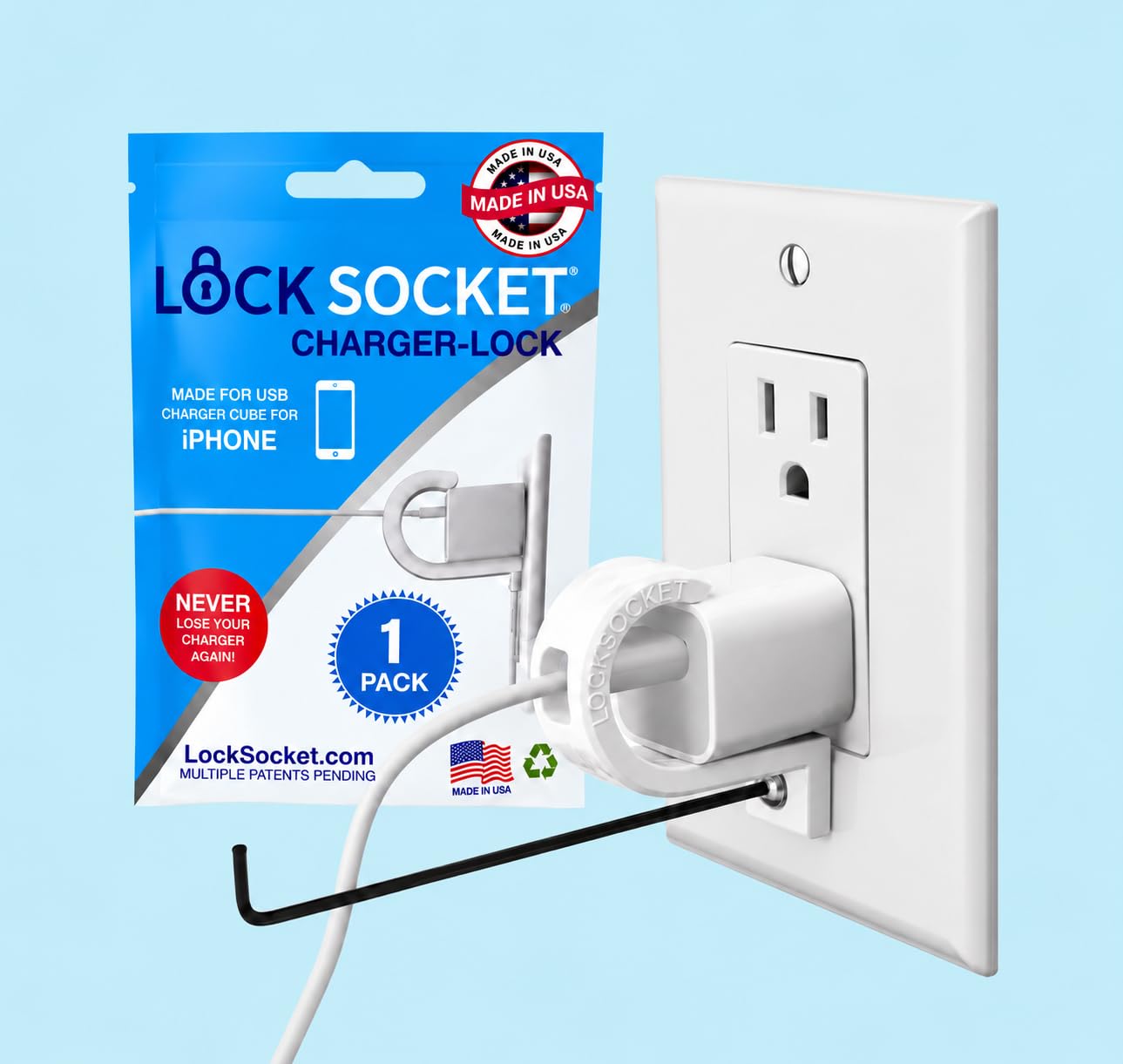 Amazon | LOCK SOCKET USB充電器ロック 旧タイプオリジナル1インチUSB