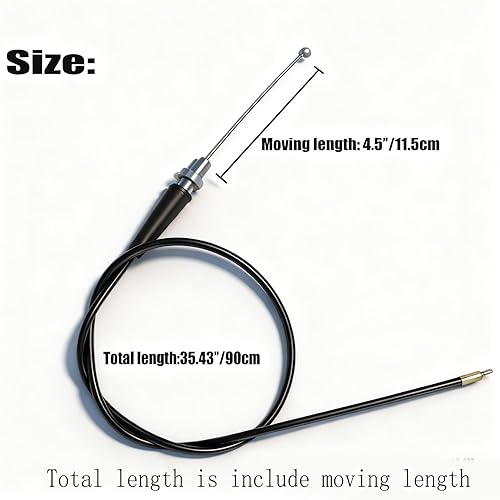 Miniatura 3 de Cable del acelerador de 35.43 pulgadas para 50cc 70cc 110cc 125cc Baja Dirt Runner SSR125 TaoTao MadMax Coolster M-125 X-pro SYX Roketa SDG NST