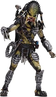 Hiya Toys Alien vs. Predator 2: Unmasked Wolf Predator 1:18 Scale Action Figure, Multicolor