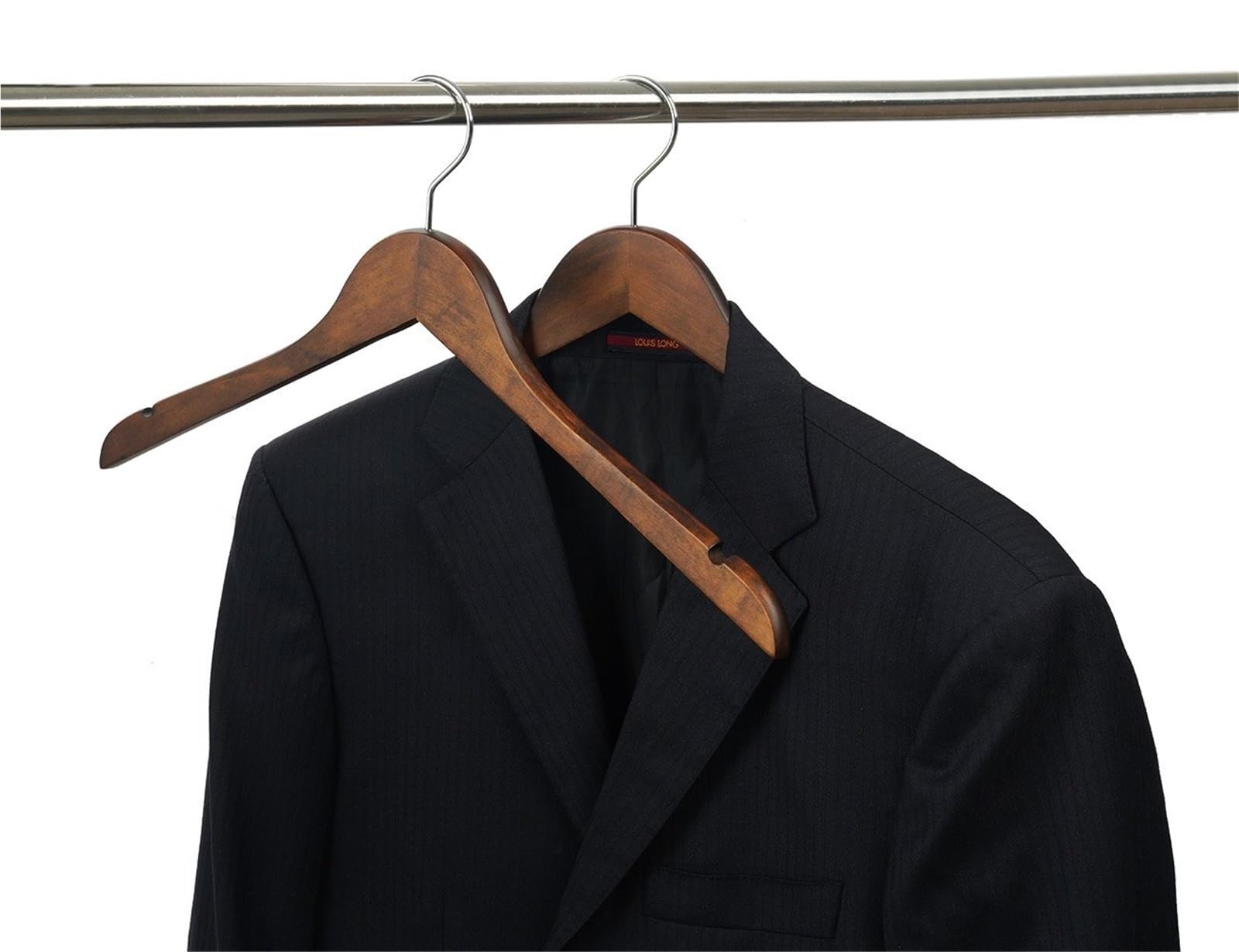 Perchas Armario Vestidor Perchas De Madera For Vestidos, Abrigos Y Chaquetas con Ganchos Giratorios 360 ​​Grados Duraderas Ahorra Espacio