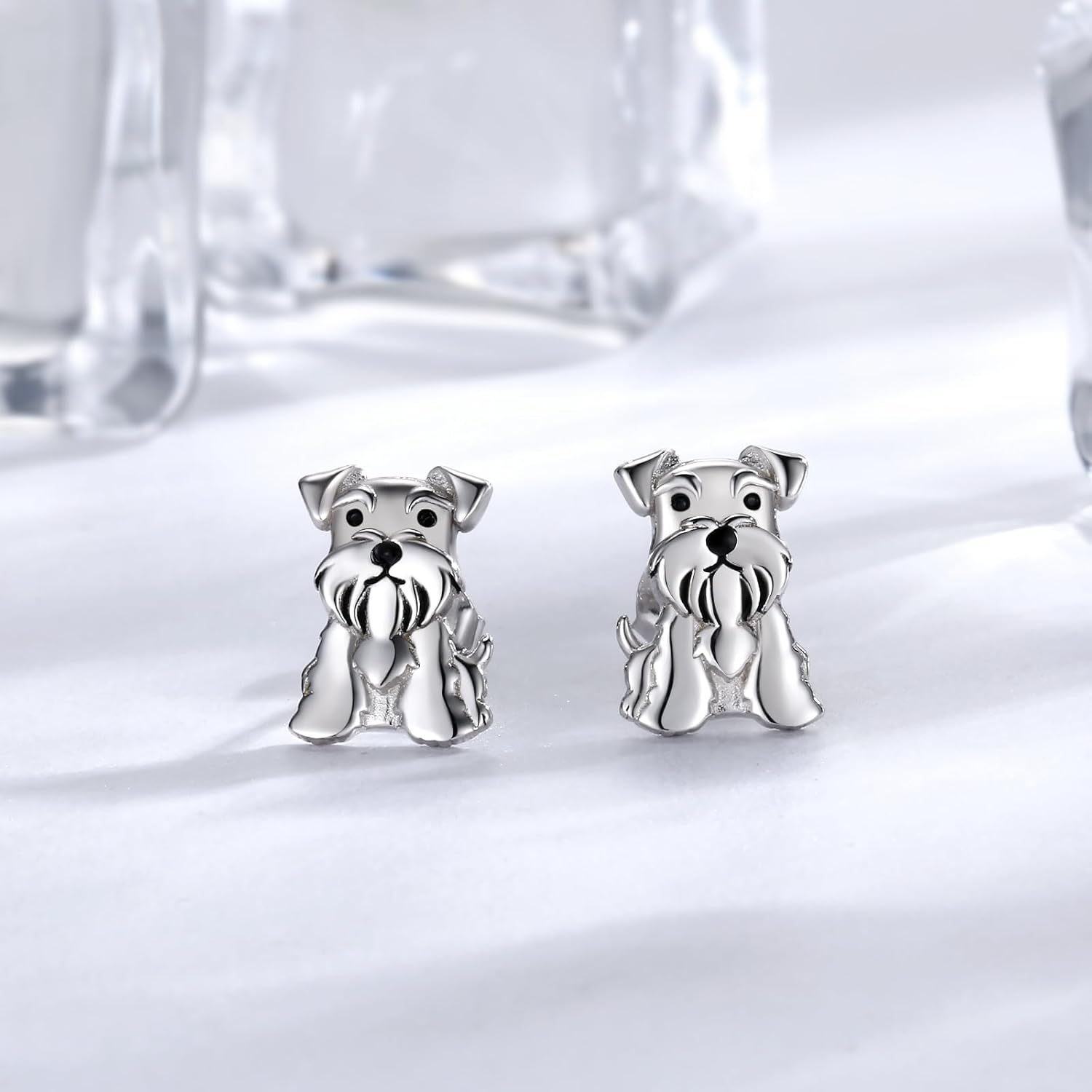Sterling Silver Dogs Stud Earrings Pug French Bulldog Dachshund Schnauzer Golden Retriever Dalmatian Puppy Earrings Dog Jewelry Gifts for Pet Lovers - Image 4