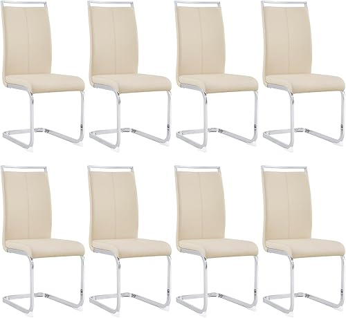 Miniatura 14 de Baysitone Juego de 4 sillas de comedor modernas, sillas laterales para cocina, con respaldo alto acolchado de piel sintética, para habitación, Gris