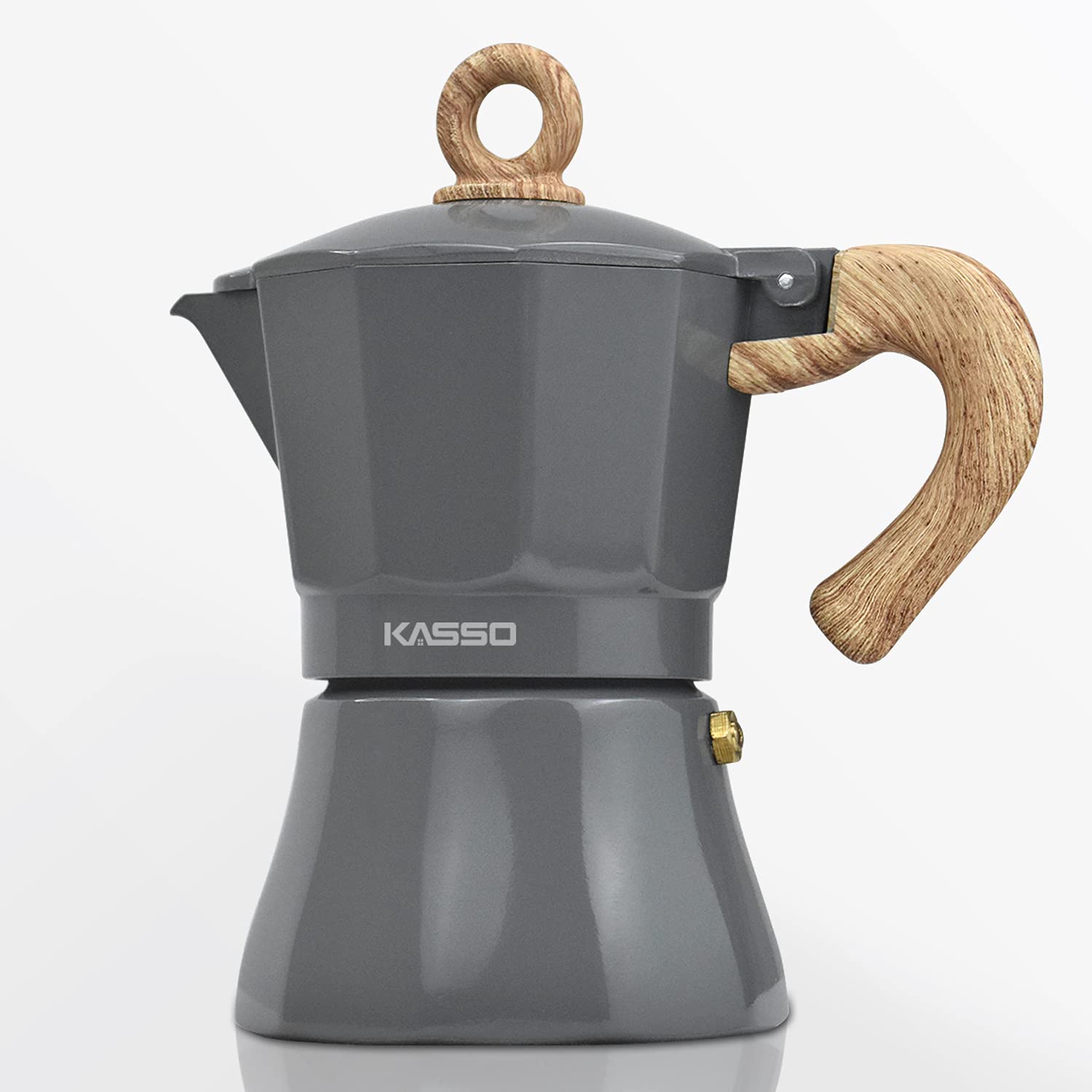 Buy KASSO Stovetop Espresso Maker, Aluminum Moka Stove Coffee Pot, Moka