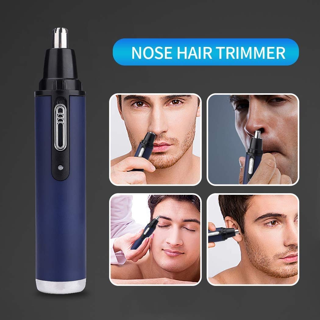 Tagliacapelli Elettrico Professionale Ricaricabile Tramite USB con Lama in Acciaio Inossidabile a Doppio Taglio ，Trimmer per Capelli del Naso