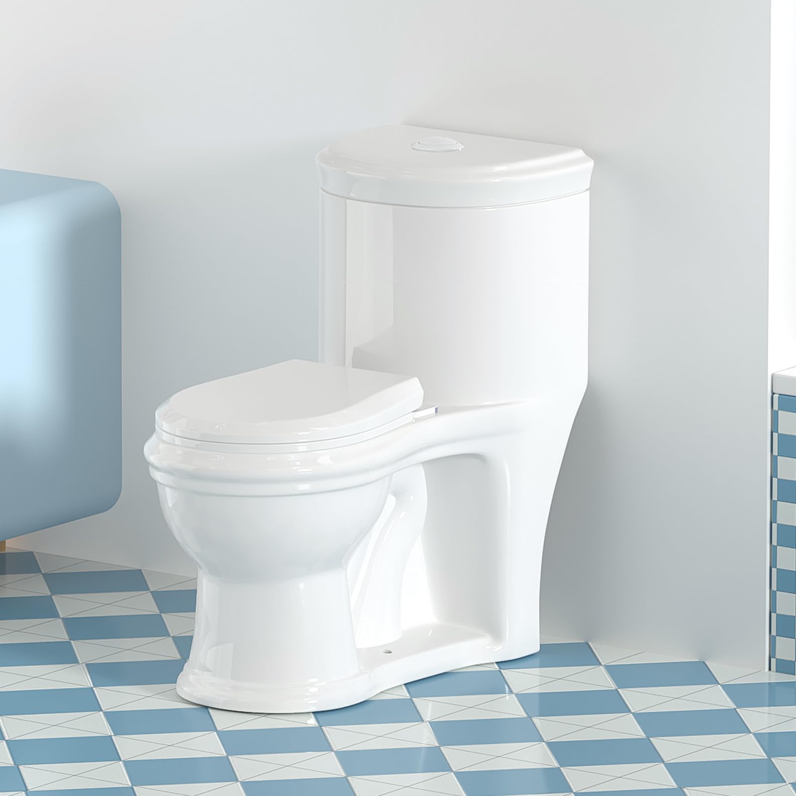 Ceramic Kids Toilet 11 8 Height Toddler Training Toilet with 1 26 GPF Powerful Quiet Flush Childrens Training