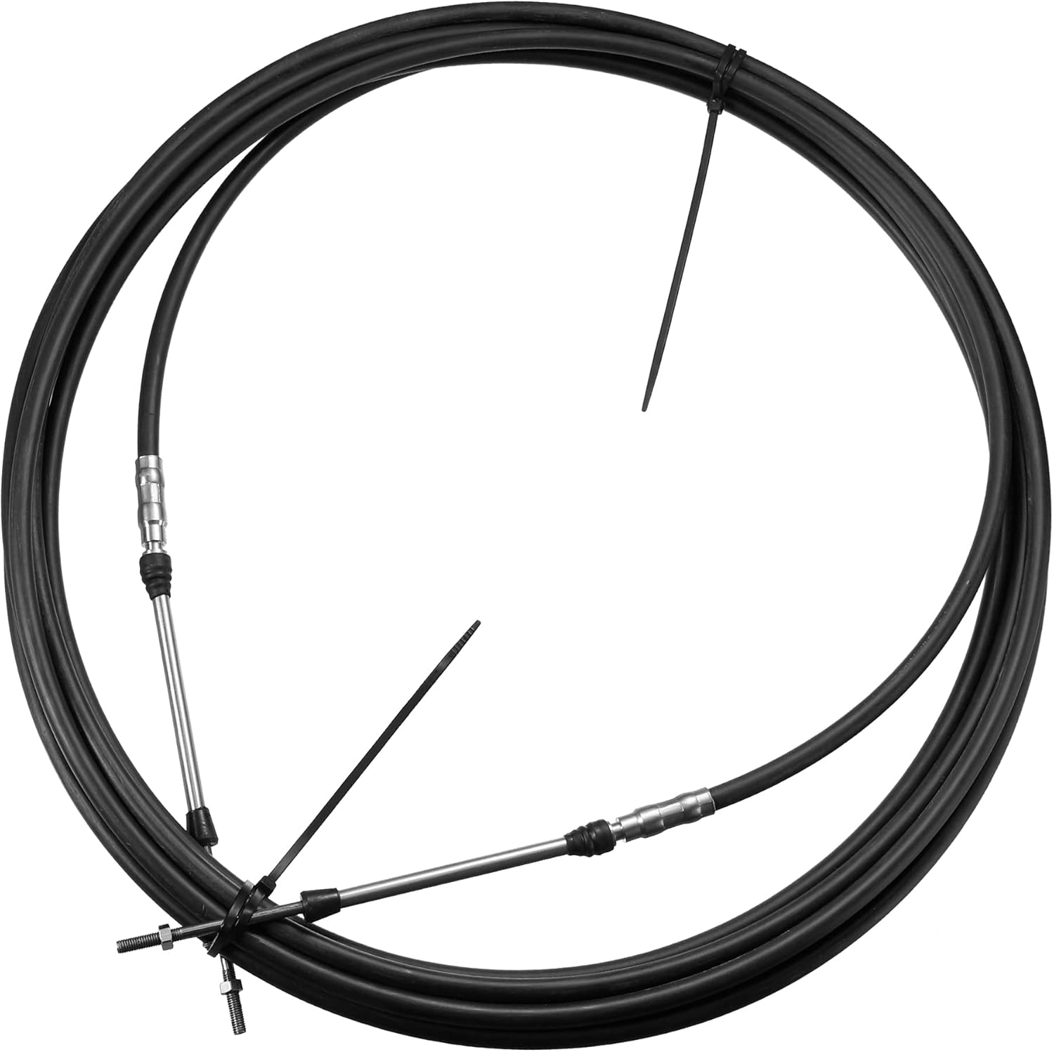 Motoforti 1pcs 24ft 7 Meter 276 Inch Marine Type 3300 / 33C Throttle Shift Remote Control Box Cable for Yamaha Outboard Engine Boat Motor Steering System Black