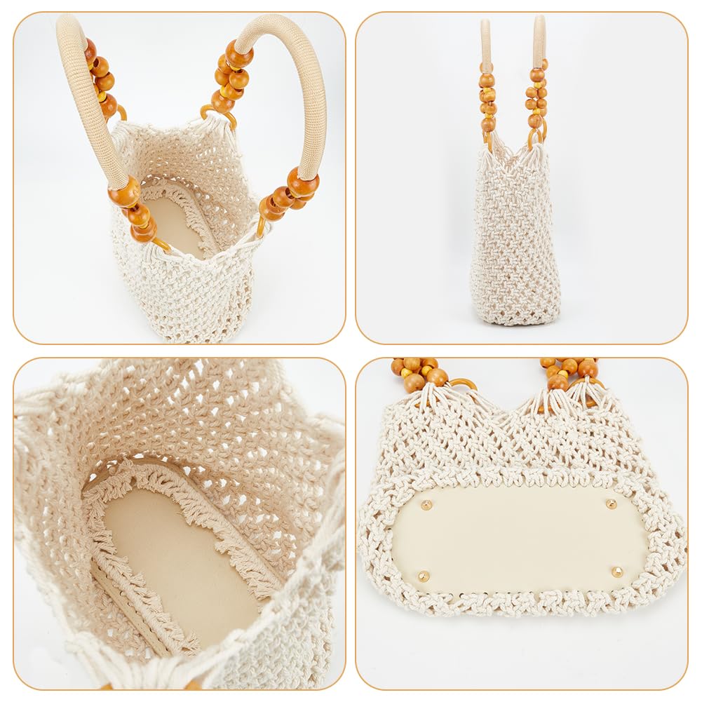 FREEBLOSS Set di 6 portachiavi fai da te in macramè, kit macramè con video tutorial macramè, kit macramè, per principianti, bohémien, macramè, portachiavi per auto, borsa, telefono, portafoglio