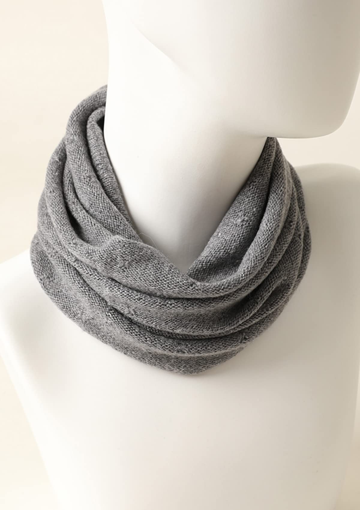 Bufanda De Tubo De Cachemira 100% Para Mujer, Anillo Calentador De Cuello Tejido Con Cable, Gorro Gruo De Doble Cara, Gorros De Punto Reversibl, Conjunto De 2 Uds Para Invierno - AliExprs 200000297
