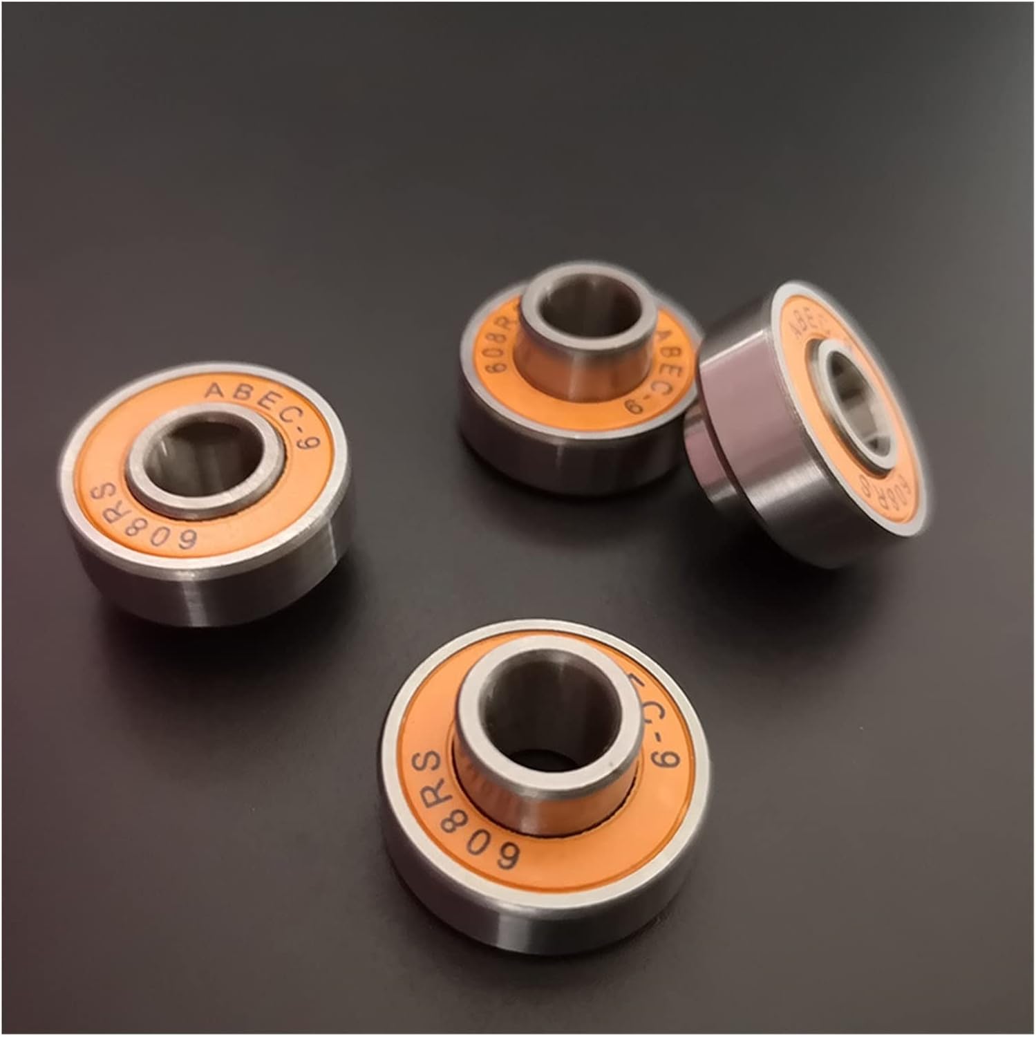 Bearings 16pcs 608RS Skateboard Roller Skates Drift Board Longboard Bearing ABEC-9 P5 Integral Shaft Bearings 8x22x12.6mm