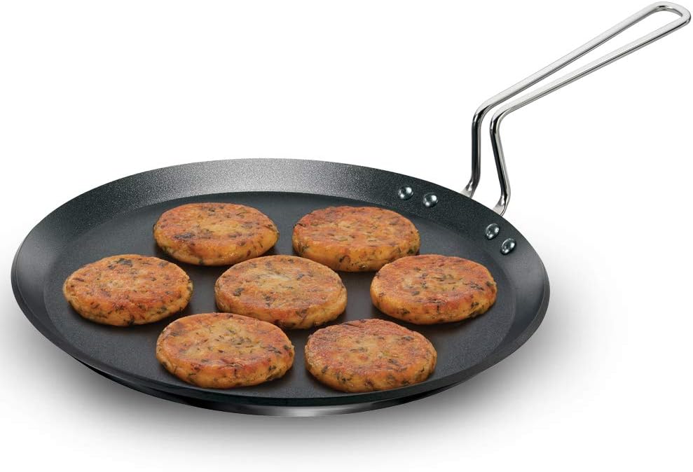 Hawkins IQFT30 Tava, Dosa, Griddle, 12 Inch, Black