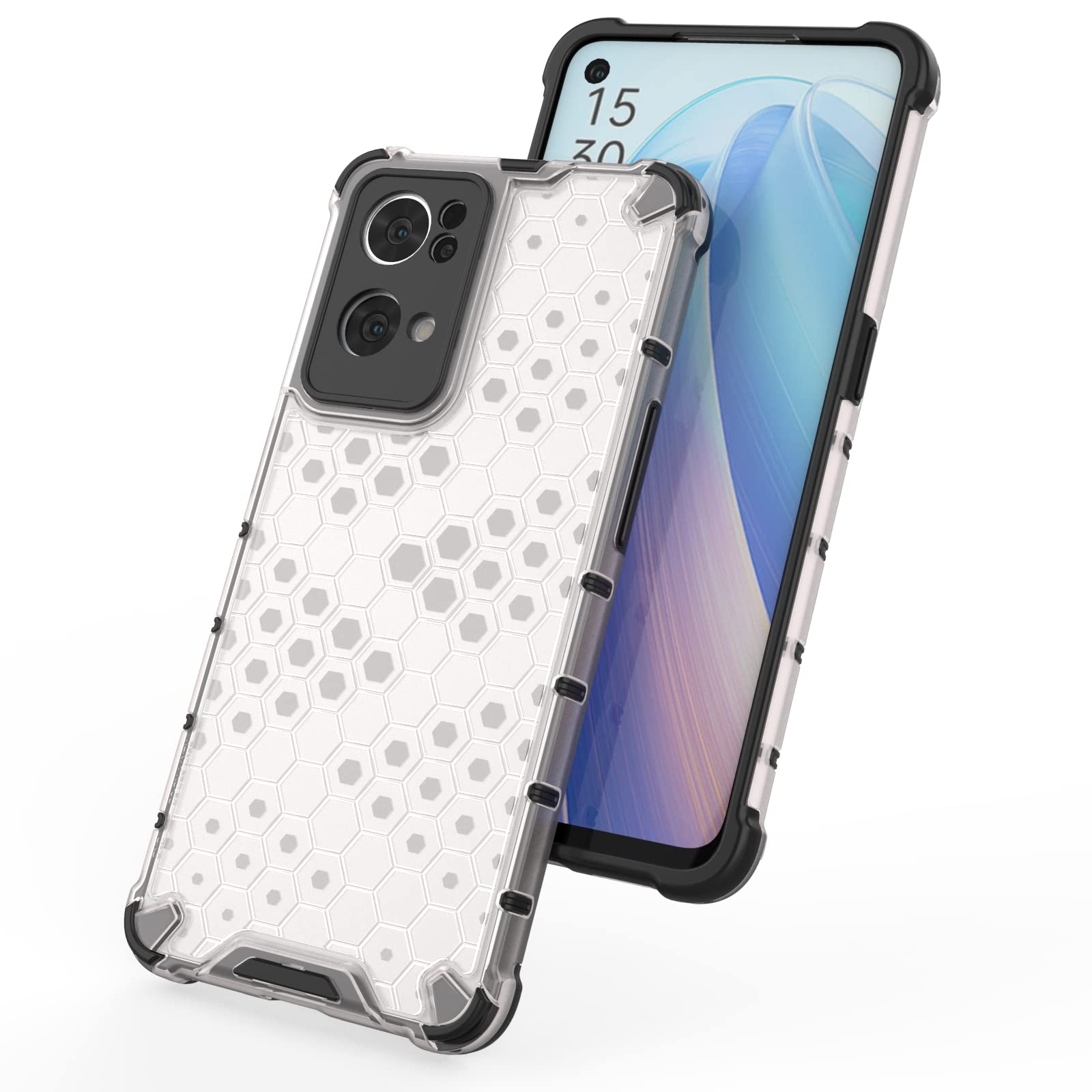 Accessories kart || Honeycomb || Edge to Edge Boom || Transparent || Shockproof || Back case Cover for Oppo Reno 7 Pro 5G - Transparent (B09RPYXTV9) Amazon Price History, Amazon Price Tracker
