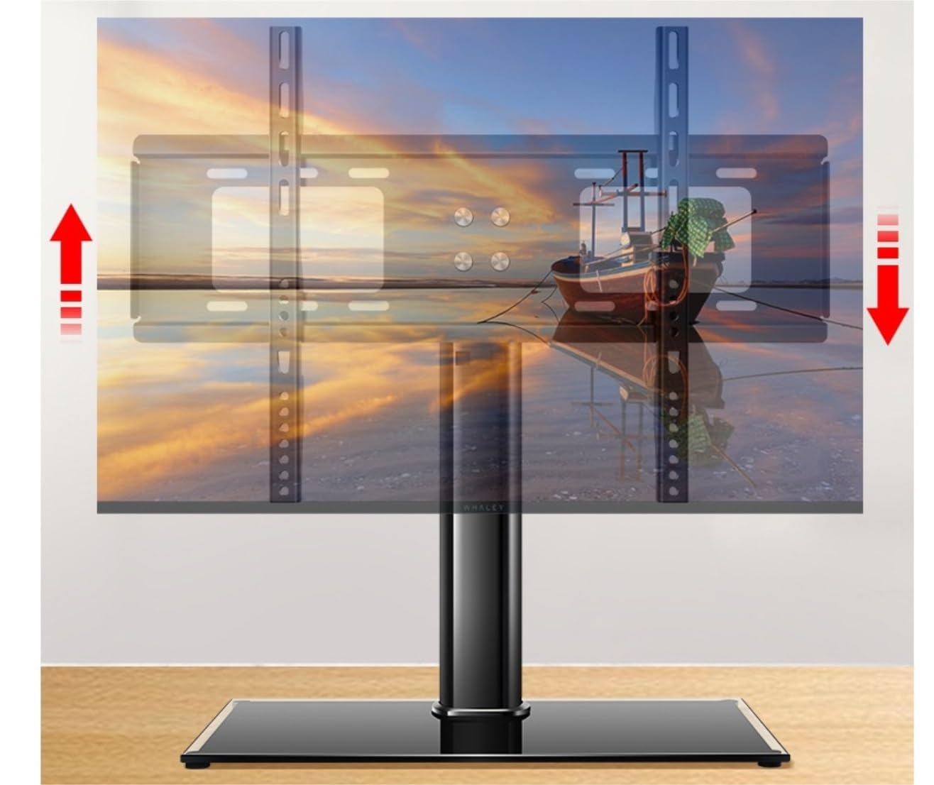 Wsparcie Tele Stojak Pod Telewizor Ze Stali Walcowanej Na Zimno Z Regulacją Wysokości Blat Stojak Pod Telewizor/podstawa Stojak Na Biurko I Naścienny Stojak Pod Telewizor Stojak Na Telewizor(26-32in)